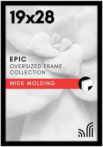 Americanflat 19x28 Poster Frame - Engineered Wood - Black by Americanflat