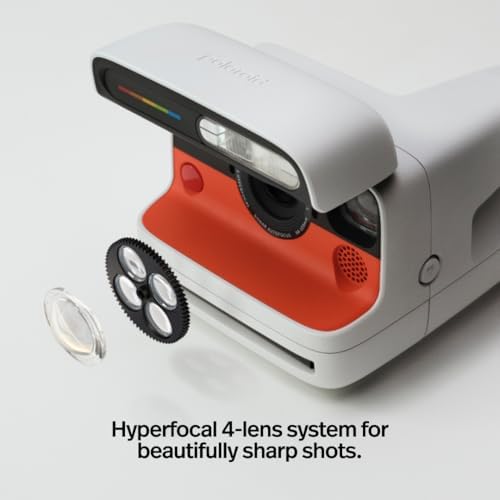 Polaroid Flip Instant Camera + Color Film Bundle (16 Photos Included) - White (6652) - Hyperfocal 4-Lens System, Sonar autofocus, and Sence Analysis with Bluetooth paired Companion app - Image 6