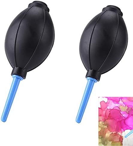 2Pack Ink Air Blower for Card Making Dispersing Inks Powerful Blowing Dust Removal Ash Removal Gas Blowing Hand Held Cleaning Tools for Sensor Computer Keyboard Camera Mobile Phone Cleaning by CYFUNDESIGN