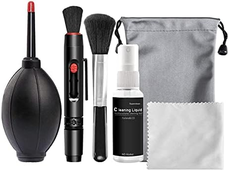 Professional Camera Cleaning Kit, Sensor Cleaning Kit with Air Blower Cleaning Pen Cleaning Cloth for Most Cameras Mobile Phone Laptop, for Camera/Optical Lens and Digital SLR Cameras by Sunydog