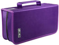 Siveit CD/DVD Storage Holder - 128 Capacity CD/DVD Case Wallet, Portable Organizer for Home & Travel (Black, Purple) by Siveit