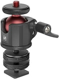SIOTI Mini Ball Head Mount Adapter, with Hot Shoe Mont, Compatible with Monopod/Digital Card Camera/Microphone/Smart Phone/Action Camera/Flash/LCD (UM22) by SIOTI