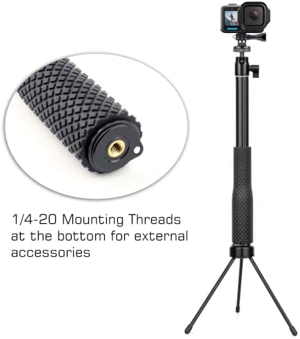 GEPULY 360°Underwater Selfie Stick Waterproof Handle for GoPro DJI Insta360 - Image 3