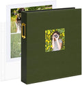 Vienrose 8.5x11 In 3 Ring Scrapbook Photo Album Leather Green 100 Pages by Vienrose