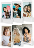 2x3 Mini Photo Frames for Fujifilm Instax Mini EVO/12/9/11/Liplay/Link/SE/8/9/41/7+/99/40 Camera Film, Small Tabletop Polaroid Picture Frame, Instax Photo Holder, Wallet size picture frames, 6 Pack by Janaden