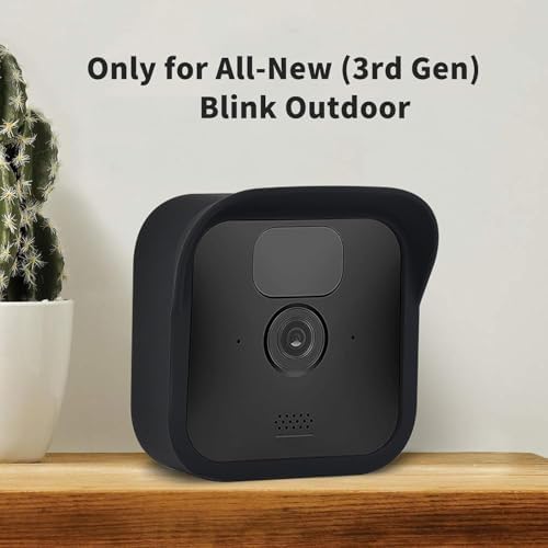 Silicone Cover Case for All-NEW Blink (3rd Gen), 3 Pack Weather Resistant Protective Cover Cover for Blink Indoor Outdoor Home Security Camera (Black) - Image 2