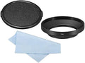 PATIKIL 72mm Lens Hood, Wide Angle Matte Surface Anti-Reflective Inside Hood with Cap and Cleaning Cloth for Camera Lens, Black for Nikon, for Fujifilm, for Pentax, for Leica by PATIKIL