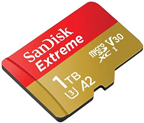 SanDisk 1TB Extreme microSDXC UHS-I Memory Card with Adapter - Up to 160MB/s, C10, U3, V30, 4K, A2, Micro SD - SDSQXA1-1T00-GN6MA by Unknown