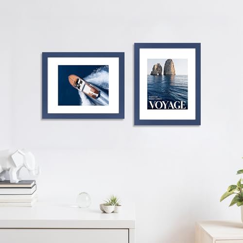 11x14 Picture Frame Set of 4 with Real Glass, Wall Mount - Image 2