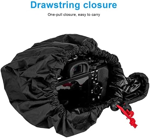 FOMITO Camera Rain Cover Coat Storage Bag Protector Rainproof Waterproof for Canon Nikon Sony - Image 5
