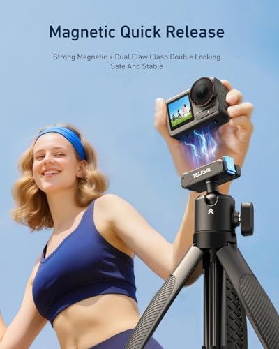 TELESIN 40cm/15.7in Mini Selfie Stick Tripod for DJI Osmo Action 5 Pro/4/3 - Image 2