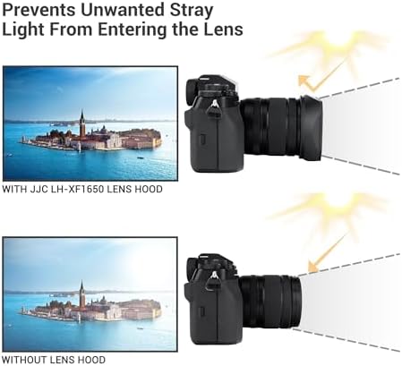 JJC Metal Square Lens Hood for Fujifilm XF 16-50mm f/2.8-4.8 R LM WR Lens - Image 2