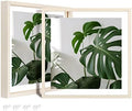 Egofine 12x12 Floating Frames Set of 2, Double Plexiglass Picture Frame, Made of Solid Wood Display Any Size Photos up to 12x12, Wall Mount or Tabletop Standing, Beige by Egofine