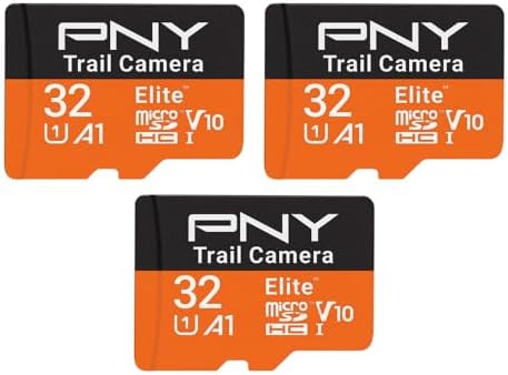 PNY 32GB Elite U1 V10 A1 microSDHC Trail Camera Flash Memory Card 3-Pack - Image 2