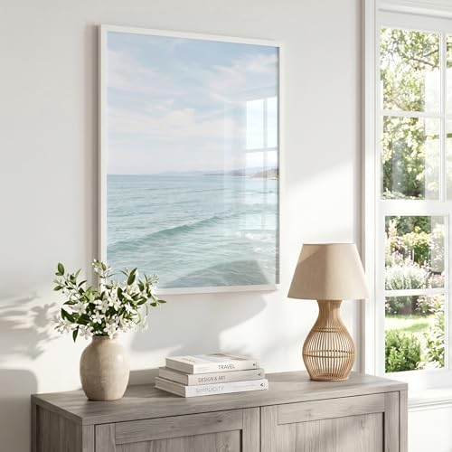 Americanflat 22x28 Poster Frame - Slim Molding - White - Image 5