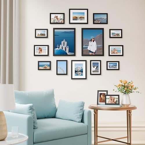 Vittanly 16 Pack Picture Frames Collage Wall Decor, Black - Image 3