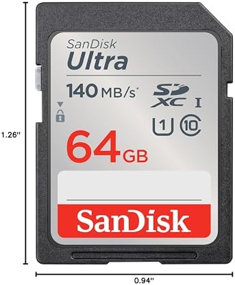 SANDISK 64GB Ultra SDXC UHS-I Memory Card - Up to 140MB/s, C10, U1, Full HD, SD Card - SDSDUNB-064G-GN6IN - Image 6