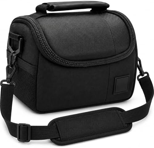 eCostConnection Small Padded Camera Bag with Shoulder Strap – Compact DSLR & Mirrorless Camera Carrying Case, Lightweight Protective Crossbody Case by Unknown