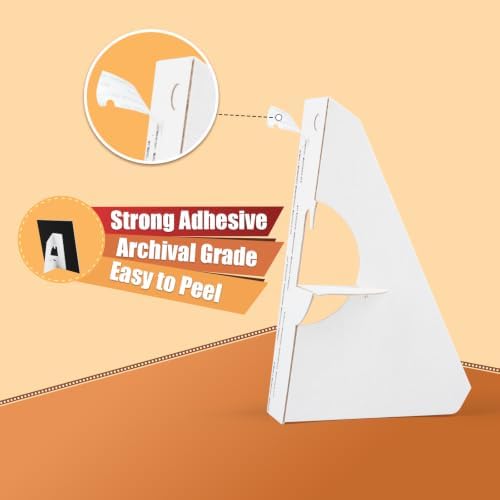 Lineco Self Stick Easel Backs 5 in. White Pack of 25 - Image 4