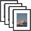 16x20 Wood Picture Frame Set of 4, Wall Mount for Home Decor, Black by SZYUU