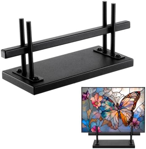 RattanView Metal Display Stand for Glass Art, Sleek Easel Holder, Black by RattanView