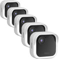 Silicone Skin Case/Cover for Blink Outdoor 4 (4th Gen)/2K+ - Weatherproof Silicone Case with Brim for Full Camera Protection, Blink Outdoor 4/2K Smart Security Camera Accessories (White, 5 P) by PUUUCI