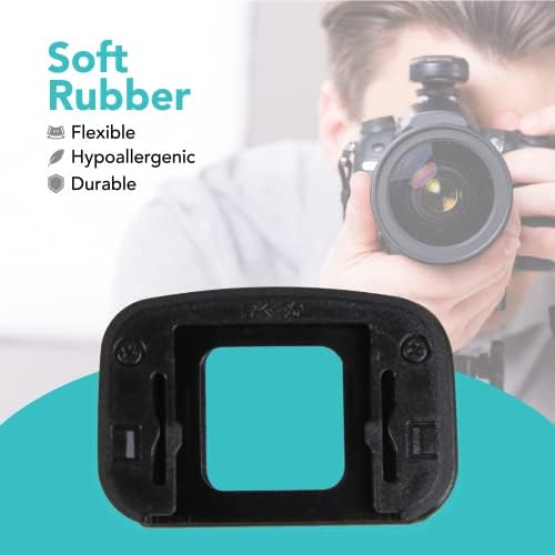 Foto&Tech Soft Rubber DK-30 Eyecup, Eye Cup Cover Eyepiece Viewfinder Compatible with Nikon Z 50 Z50 Mirrorless Camera (Black) - Image 3