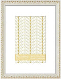 VIOLABBEY 12x16 Picture Frame Antique White and Gold, Ornate Vintage Frame by violabbey