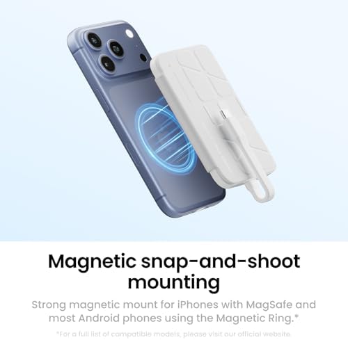 Insta360 Snap Selfie Screen with Light - 4K Magnetic Selfie Monitor Screen for Selfie, Vlogging, Compaitble with iphone 15/16/17 Pro, Adjustable Lighting, Touchscreen Control, Wired Instant Connection - Image 6