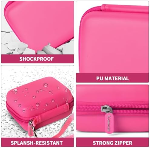 Comecase Digital Camera Case for Kodak PIXPRO FZ45 FZ55, Bright Pink - Image 3