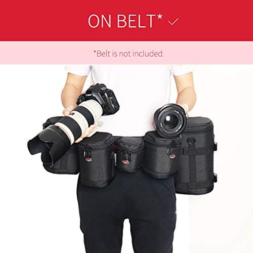 DSLR Lens Case Pouch for Small Camera Lens, Fits Up to 3.35" x 4.53" - Image 6