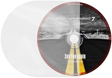 200PCS CD/DVD Inner Sleeves Anti-Static for 5inch CD DVD Mini LP Storage by sdroceRyaM