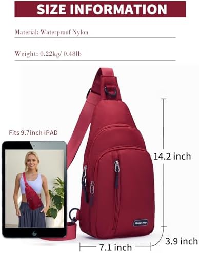 Seoky Rop Small Sling Bag Crossbody for Men Women One Strap Shoulder Cross Body Bag Sling Backpack for Travel - Image 3