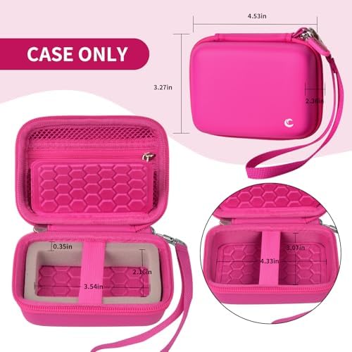 Comecase Digital Camera Case for Kodak PIXPRO FZ45 FZ55&CAMKORY, Rose Red - Image 5