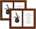 Golden State Art, 4x6 Double Picture Frame, Displays Two 4x6 Photos(Brown) by GoldenStateArt