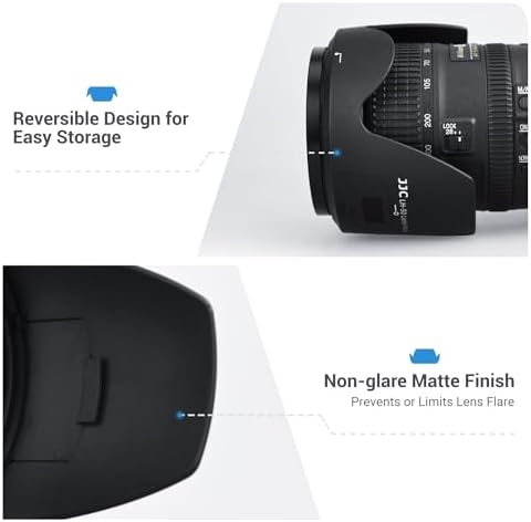 HB-5 Lens Hood for Nikon NIKKOR AF-S NIKKOR 28-3mm f/3.5-5.6G ED VR Lens - Image 4