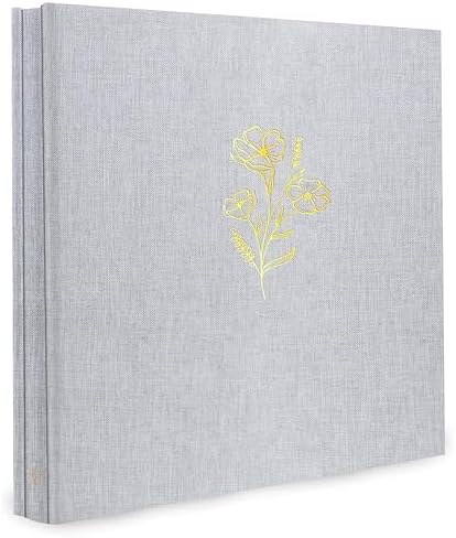 Holoary Photo Album 4x6 500 Photos 5 Pictures Per Page, 500 Pockets 4”x6” Picture Album, Linen Fabric Cover Big Picture Book for Photos, 4x6 Photo Albums for Family Weddings Travel Memories(Grey) by Holoary