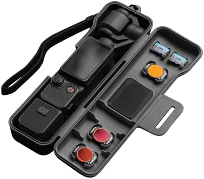 Travel Case for DJI Osmo Pocket 3 / Xtra Muse Accessories (Black) by Sinyutia