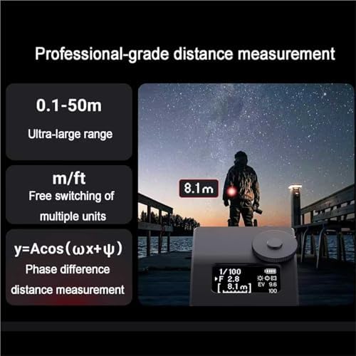 Camera Light Meter, Photography Set-top Reflection Light Meter, Real Time Metering Tool, with Hot/Cold Shoe Fixing, Real-time Metering/Range Measurement Tool (Silver) - Image 2