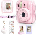 Clear Case for Fujifilm Instax Mini 13 Instant Camera, Clear Pink by wogozan