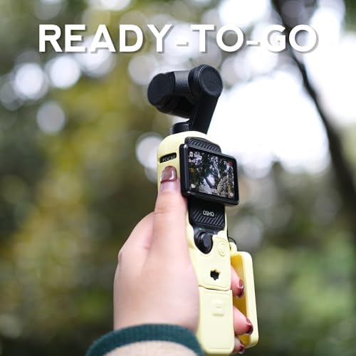 Silicone Case for DJI Osmo Pocket 3/Xtra Muse, Yellow - Image 3