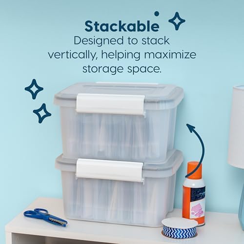 IRIS USA Photo Storage Box |Made in USA| 7 Cases - (2-Pack) - Clear - Image 4