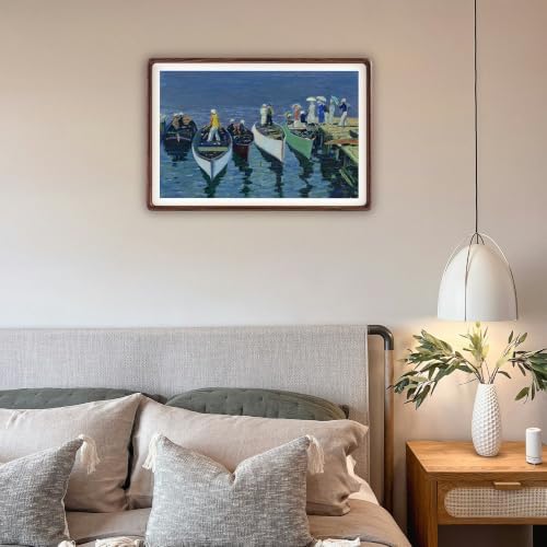 Recuerdos 12x18 Walnut Picture Frame, Matted to 11x17 with HD Plexiglass - Image 7