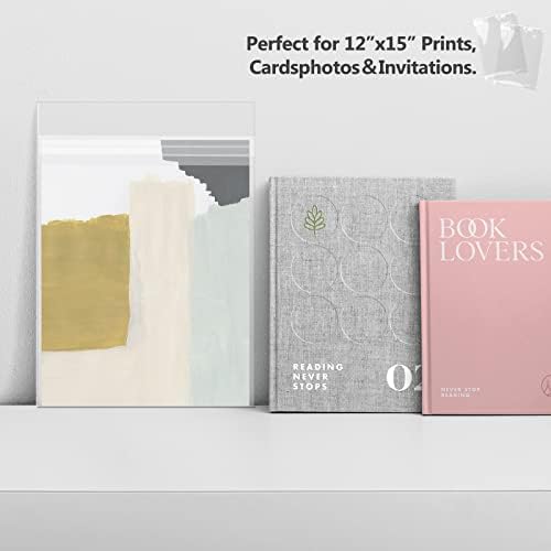 Golden State Art 12"x 15" Acid-Free Crystal Clear Storage Sleeves,200 Pack - Image 4