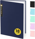 Sooez Binder with Plastic Sleeves 18-Pocket, Displays 36 Pages, 8.5"x11" by Sooez