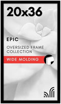 Americanflat 20x36 Poster Frame - Engineered Wood - Black by Americanflat