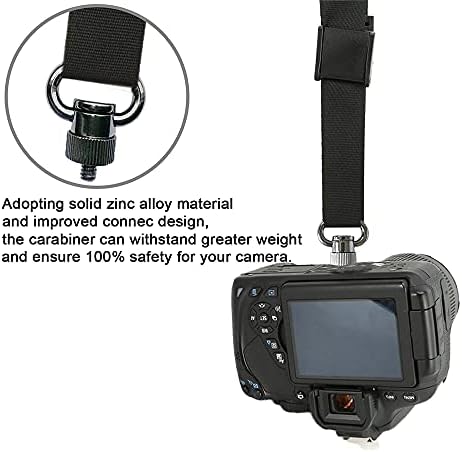 ztowoto Camera Shoulder Double Strap Harness Quick Release Adjustable Dual Camera Tether Strap with Safety Tether and Lens Cleaning Cloth for DSLR SLR Camera - Image 6