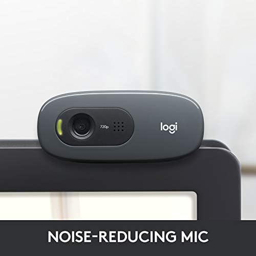 Logitech C270 720p Webcam Plug-and-Play Wide Screen Video Calling - Black - Image 3