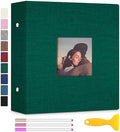 Zesthouse Photo Album Self Adhesive with Picture Display Window, 3-Ring Scrapbook Albums 60 Pages Holds 8x10 5x7 4x6 Photos, DIY Photo Book Ideal Gift for Family Wedding Baby by Zesthouse
