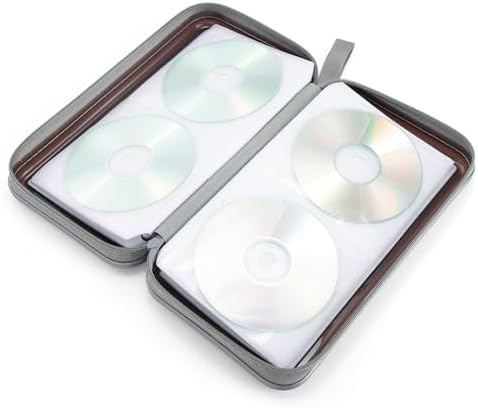 alavisxf xx CD Case, 96 Capacity Hard Plastic Organizer Wallet for Car - Image 3